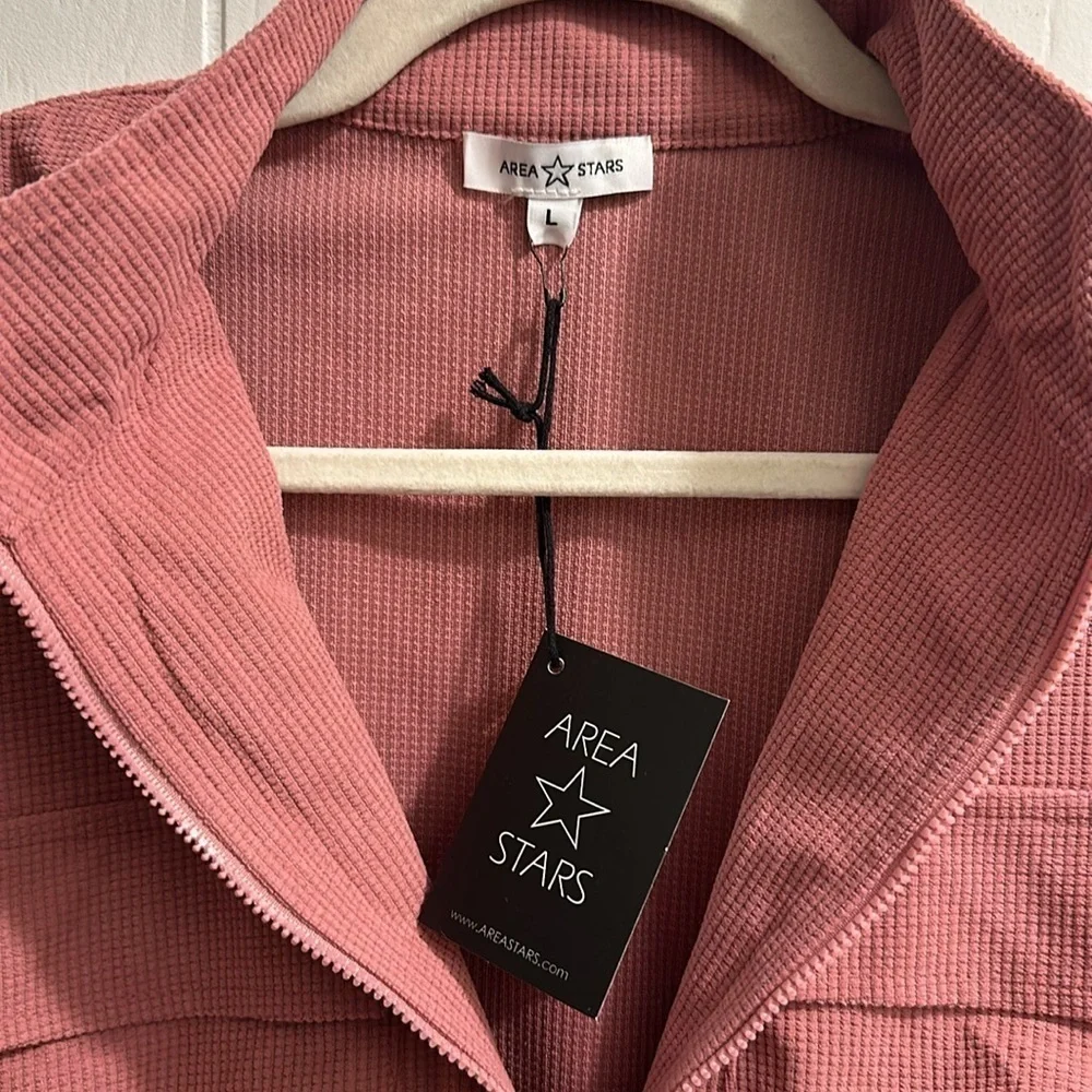 Area Stars L cropped zip jacket